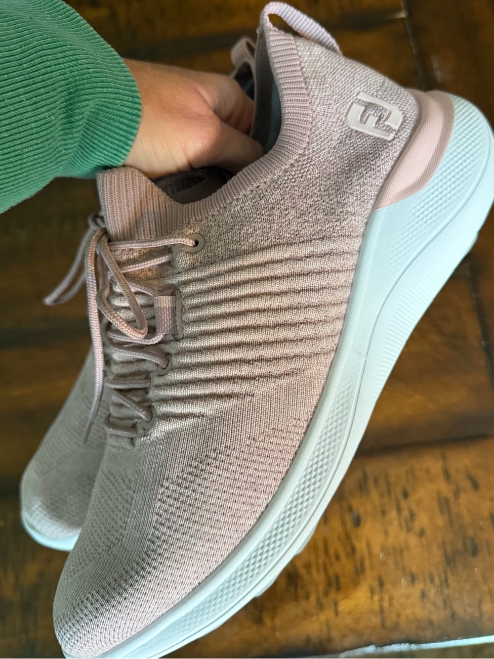 FootJoy Flex XP Golf Shoe Womens Size 9 Pink Blush Spikeless Waterproof Athletic - Picture 4 of 7